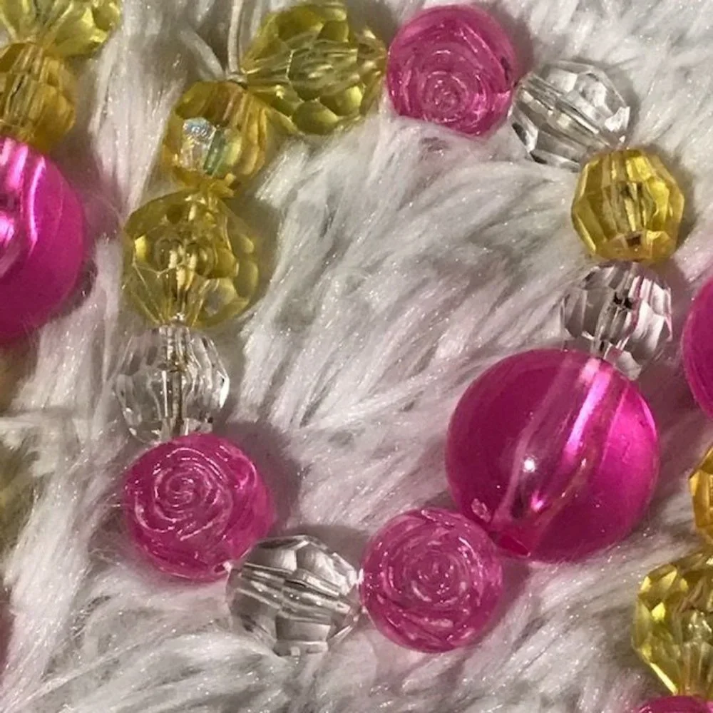 8 Pc Disney Princess Bead Necklace Bracelet Set